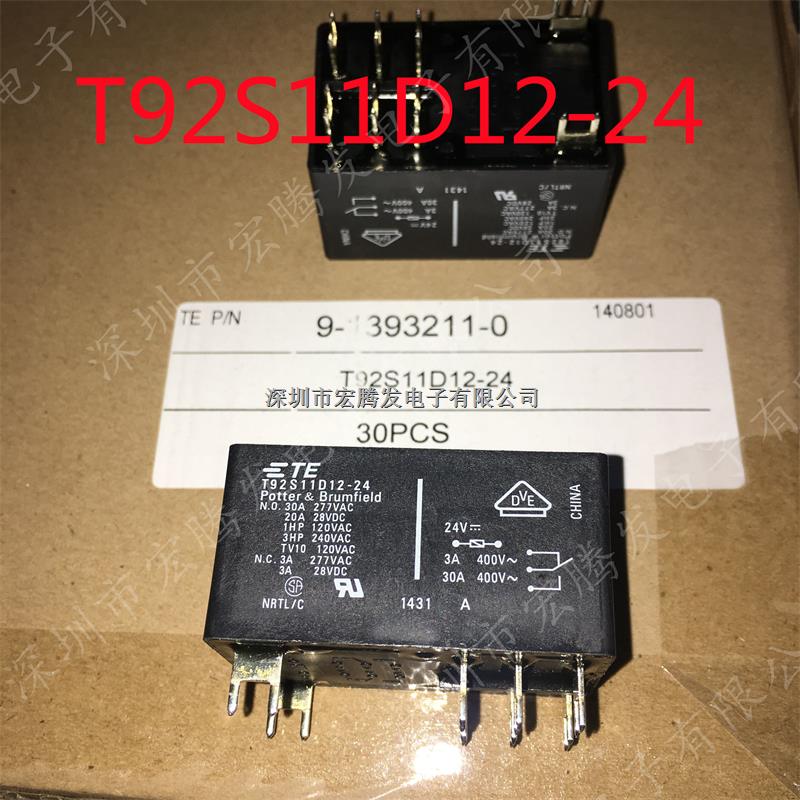 TE泰科tyco繼電器 T92S11D12-24 全新原裝正品現(xiàn)貨30A8腳位-T92S11D12-24盡在買賣IC網(wǎng)